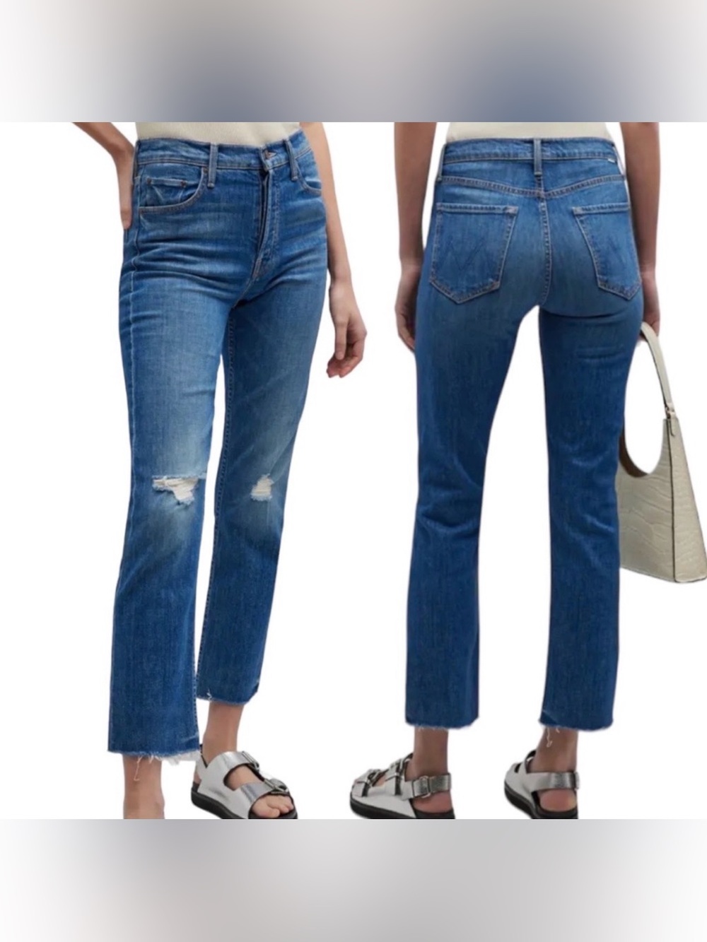 Mother Denim Tomcat Ankle Fray, Globe Trotter Jeans Button Fly Women’s 28
